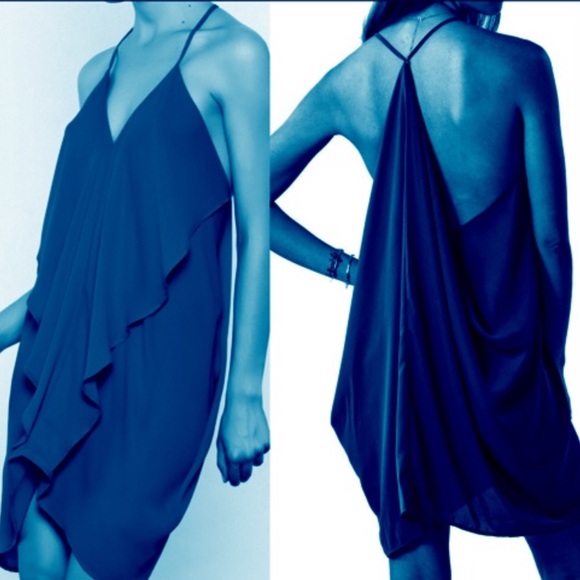 CY SEXY Little Black Ruffle TUNIC DRESS Size Small - Picture 7 of 7